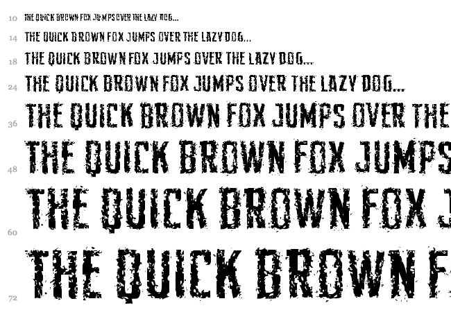 Demon Sker font waterfall